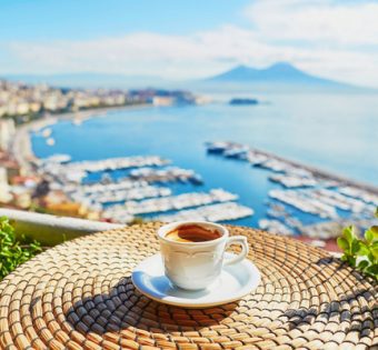 italian espresso with a view