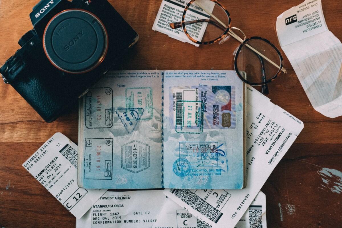 passport and camera